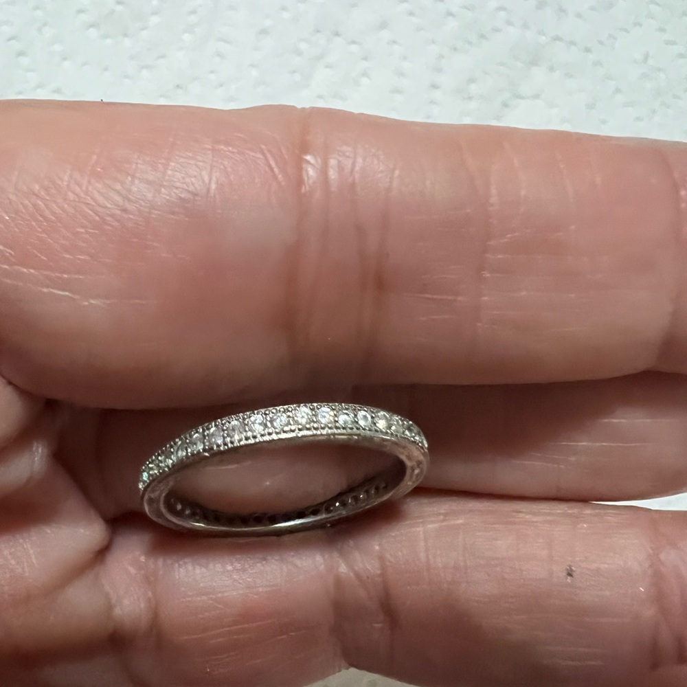 String Silver 925 Wedding Ring - image 1